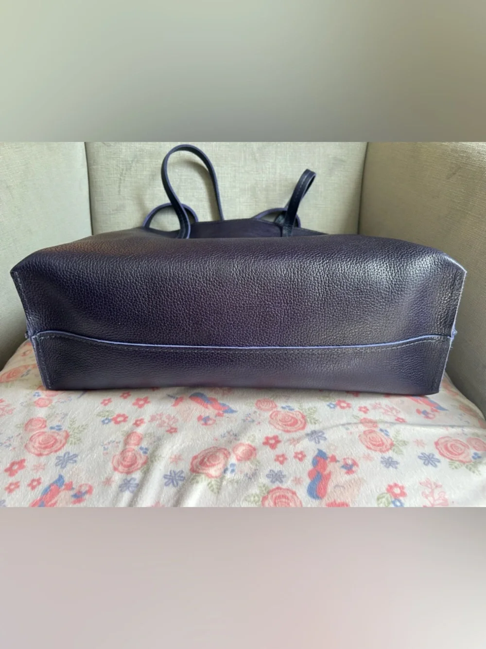 Portland Leather Large August in Cobalt - Picture 3 of 4